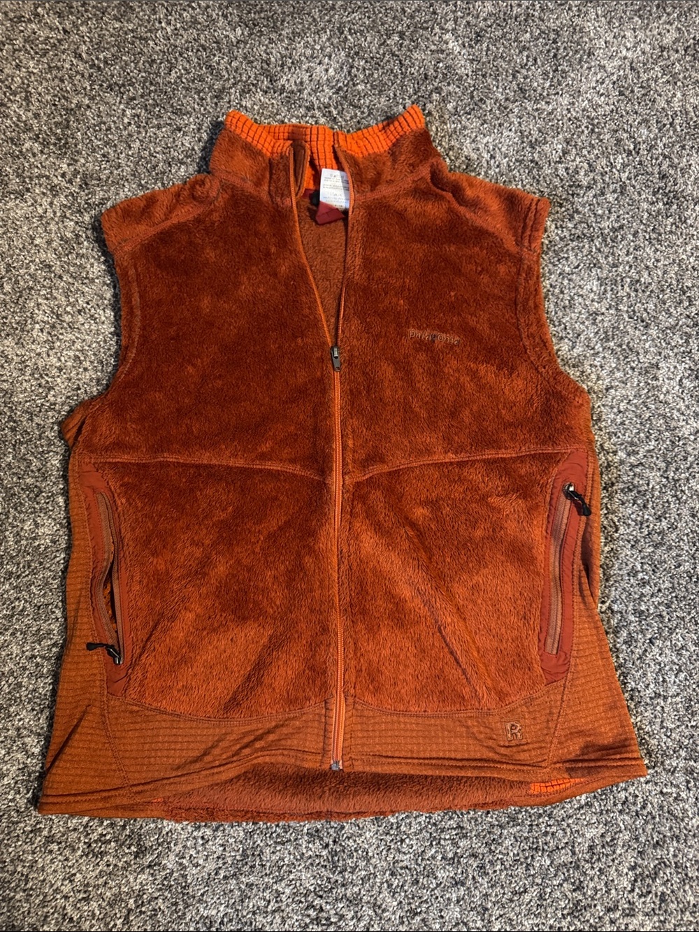 Patagonia Orange Fleece Vest